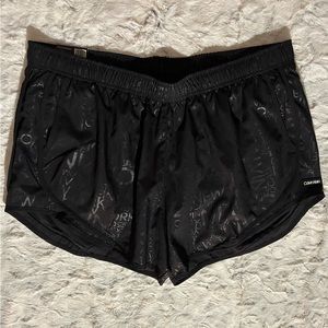 Calvin Klein Women’s Tonal Logo Running Shorts Size XXL